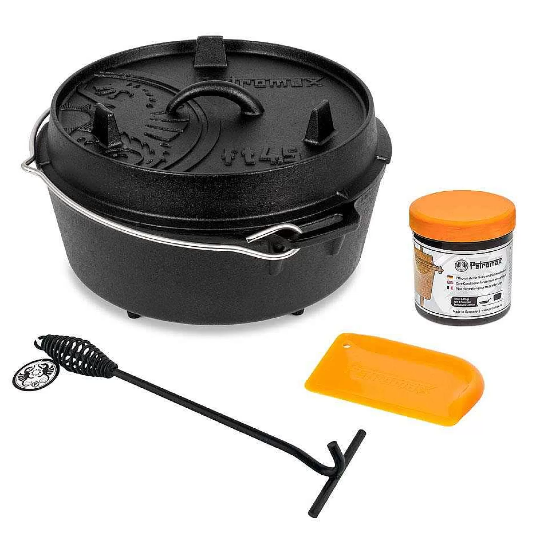 Petromax Fire Pot Ft4.5 Starter Set - Juego De Horno Holandés De 4 Litros | Horno Holandés/Ollas De Fuego