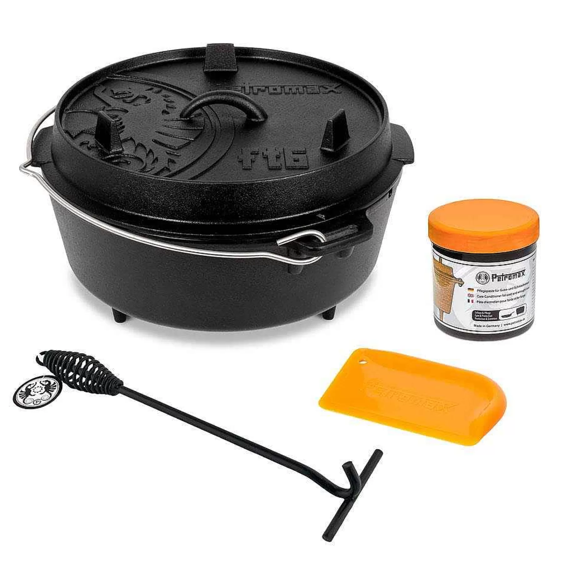 Petromax Fire Pot Ft6 Starter Set - Juego De Horno Holandés De 6 Litros | Horno Holandés/Ollas De Fuego
